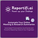Automated Meeting Transcription and Analysis - Chrome Extension Logo