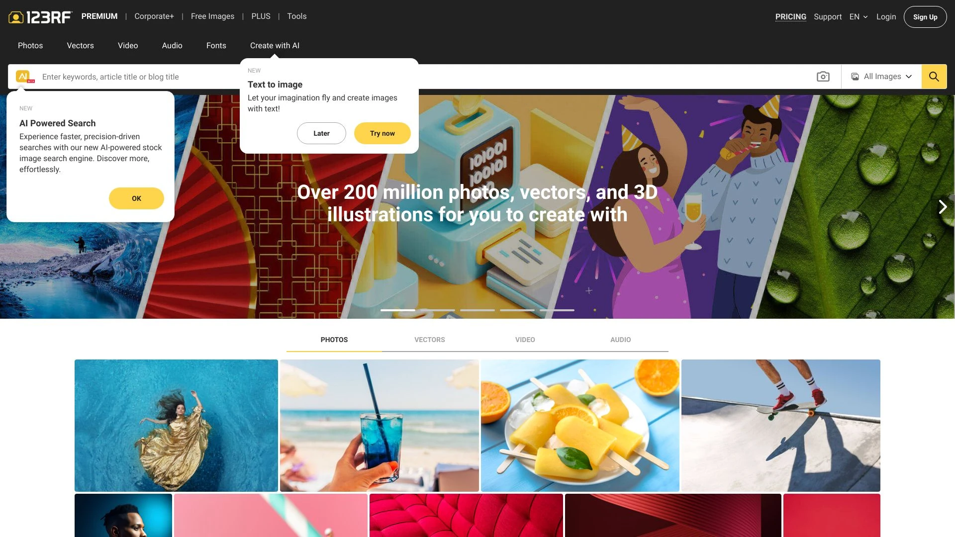 123RF - AI Tool Ocean