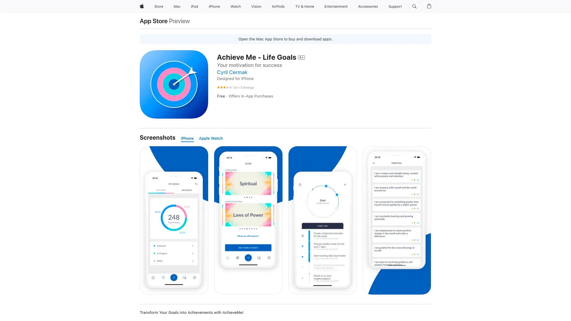 AchieveMe - AI Tool Ocean