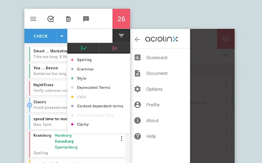 Acrolinx - Chrome Extension - AI Tool Ocean