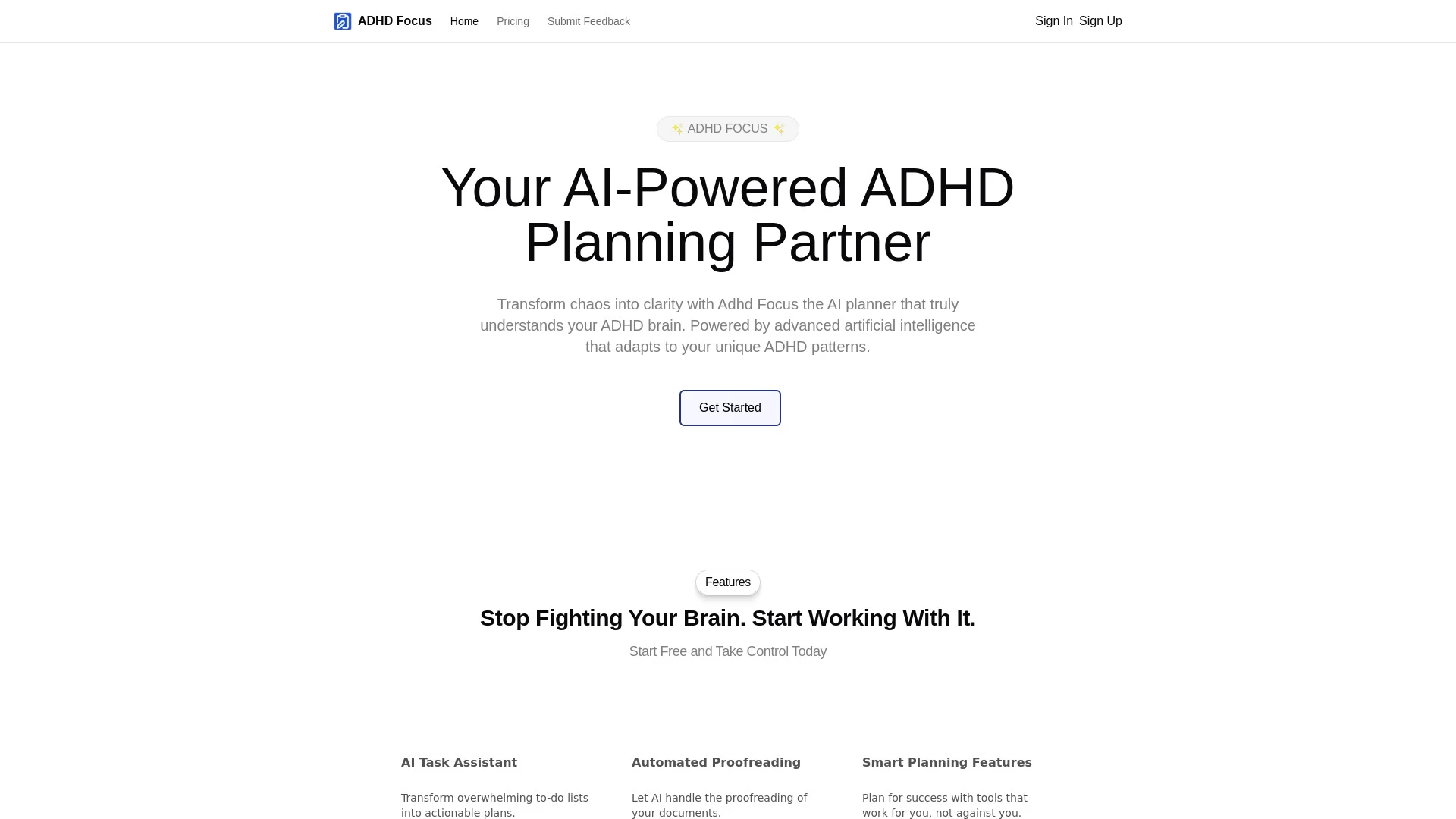 ADHD Focus - AI Tool Ocean
