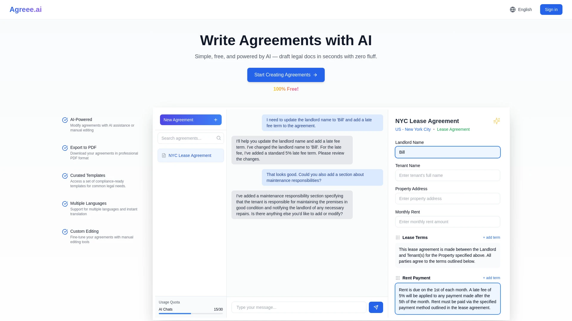 Agreee.ai - AI Tool Ocean