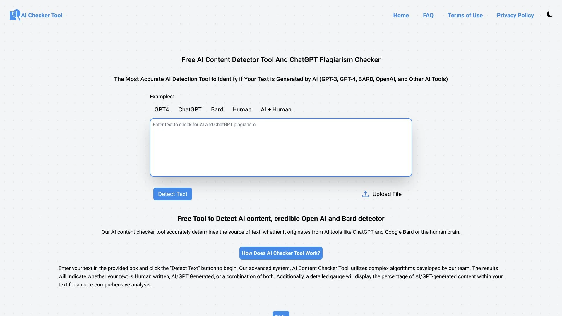 AI Checker Tool - AI Tool Ocean