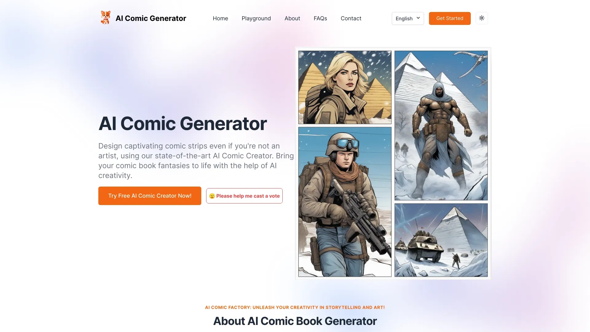 AI Comic Generator - AI Tool Ocean