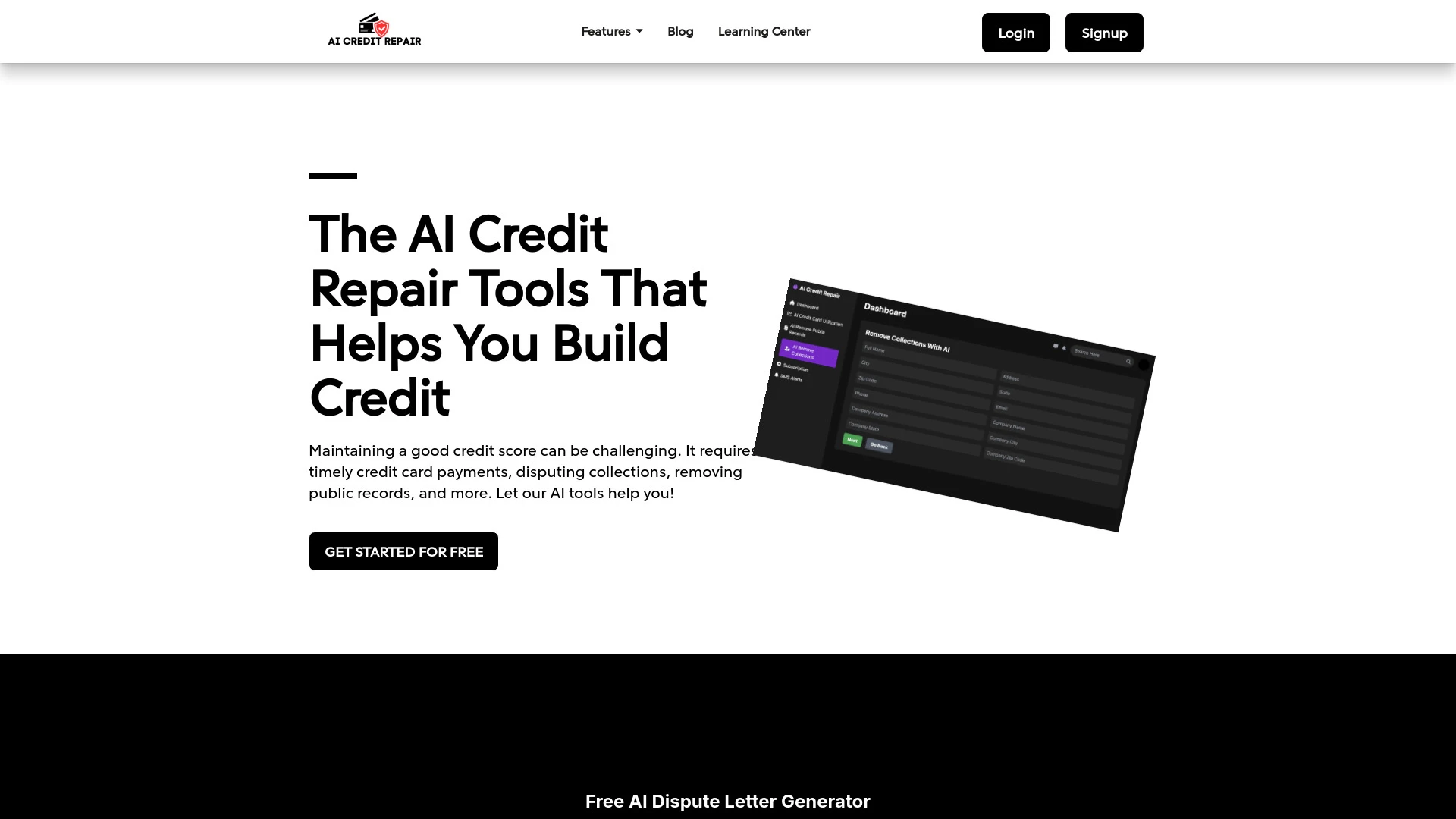 AI Credit Repair - AI Tool Ocean