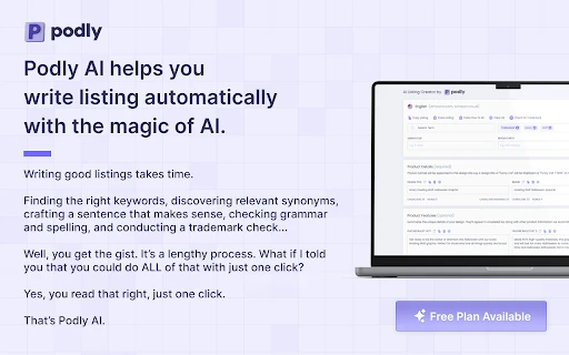 AI Listing Creator by Podly - Chrome Extension - AI Tool Ocean