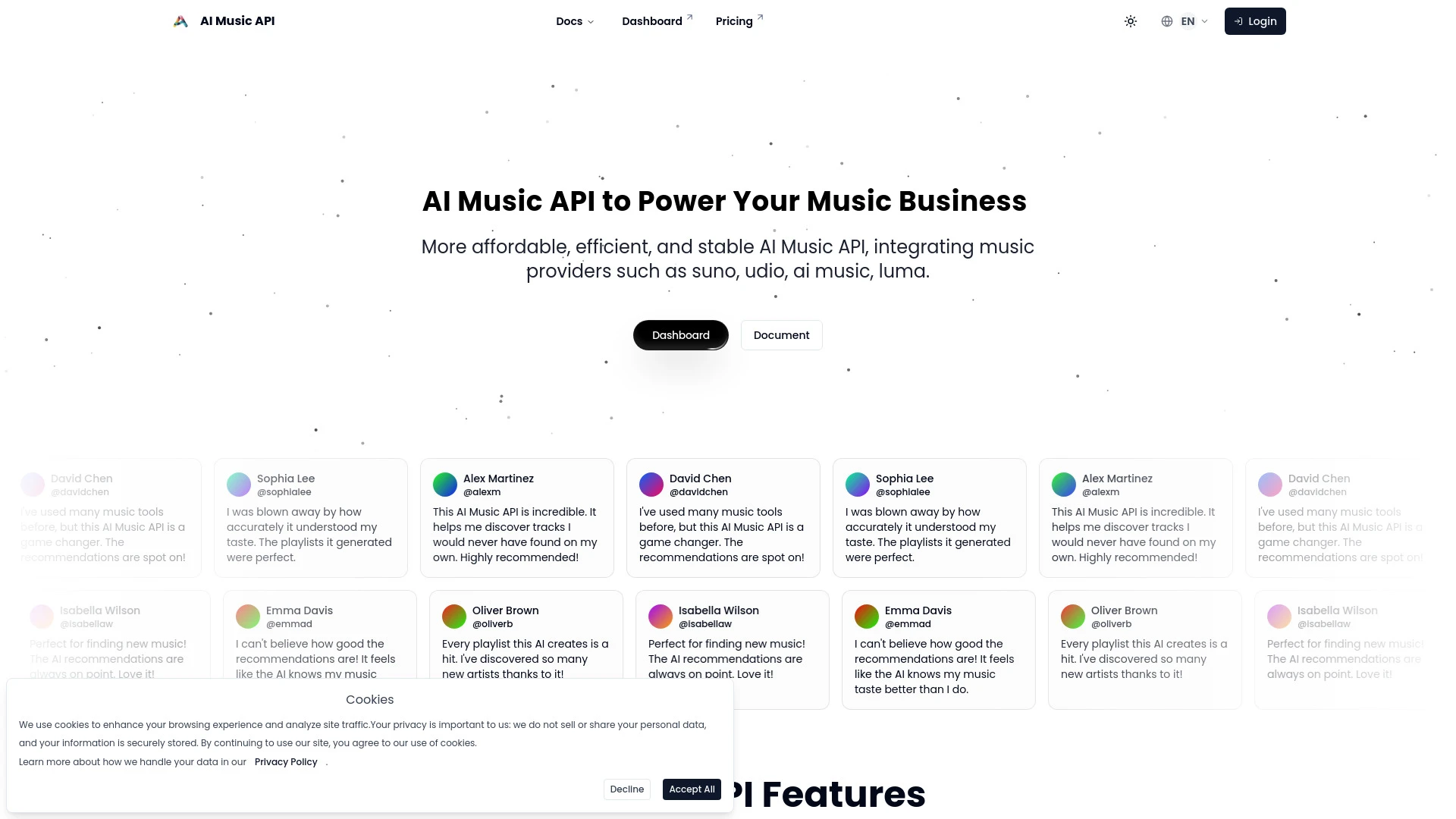 AI Music API - AI Tool Ocean