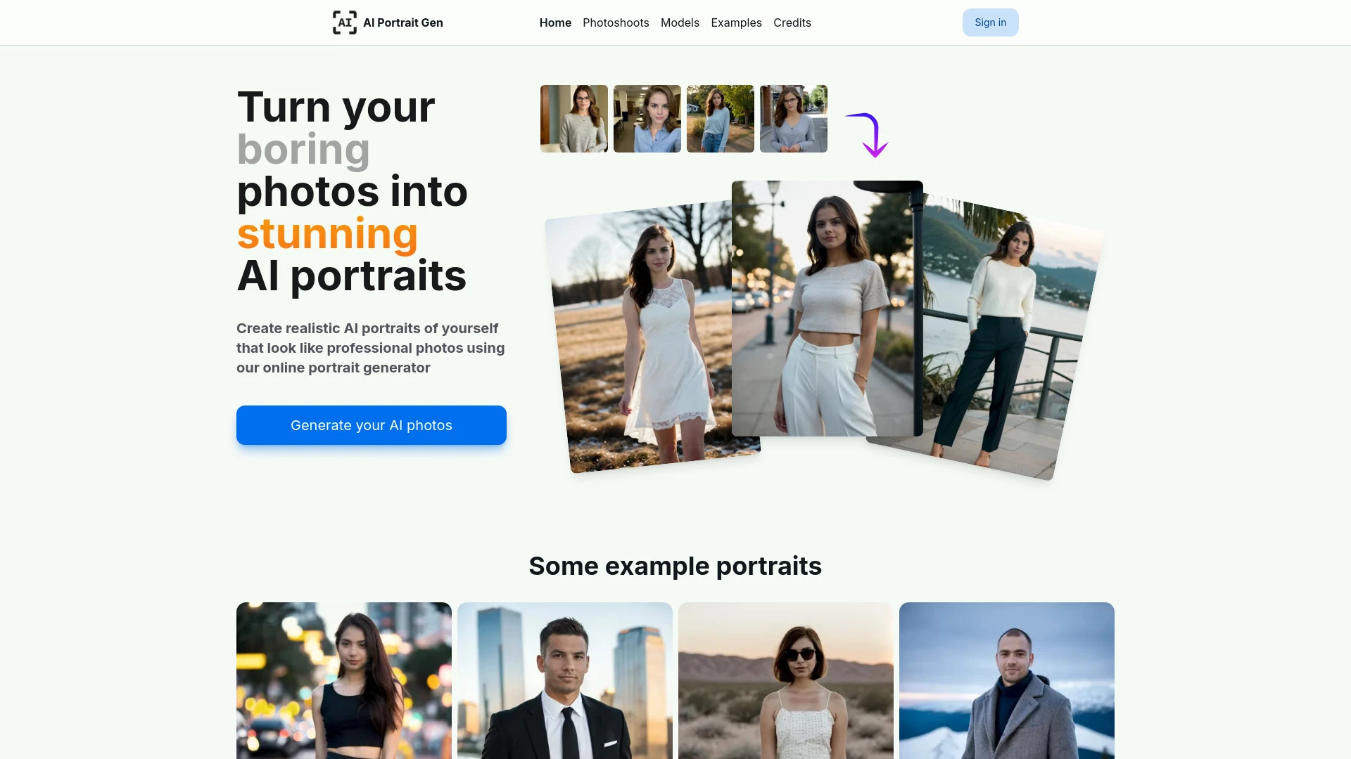 AI Portrait Gen - AI Tool Ocean