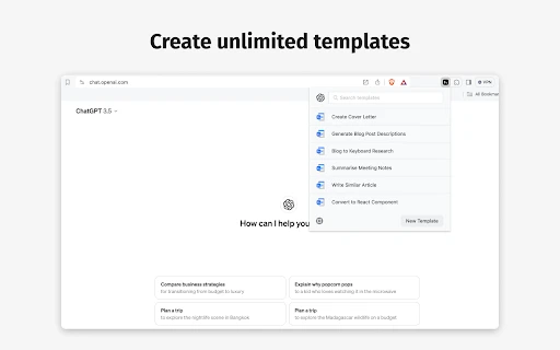 AI Prompt Template Builder - Chrome Extension - AI Tool Ocean