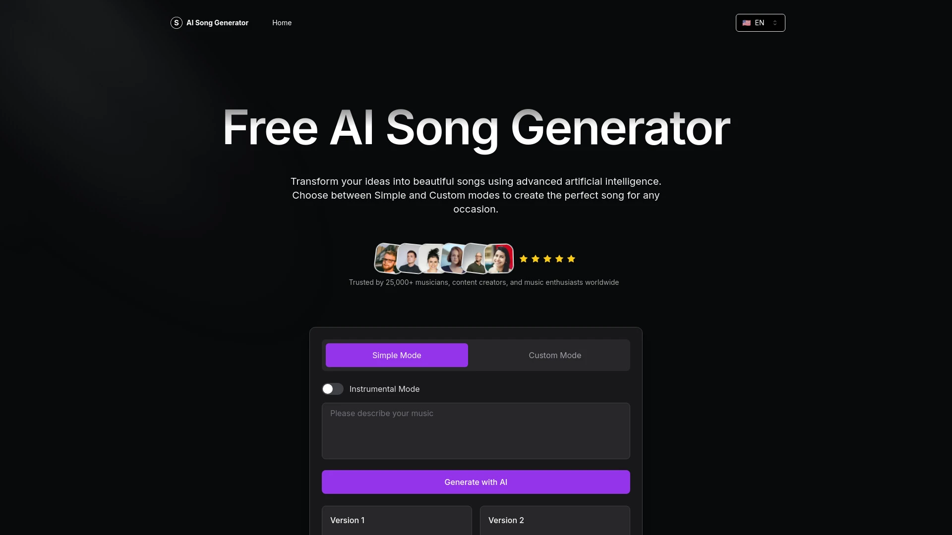 AI Song Generator - AI Tool Ocean
