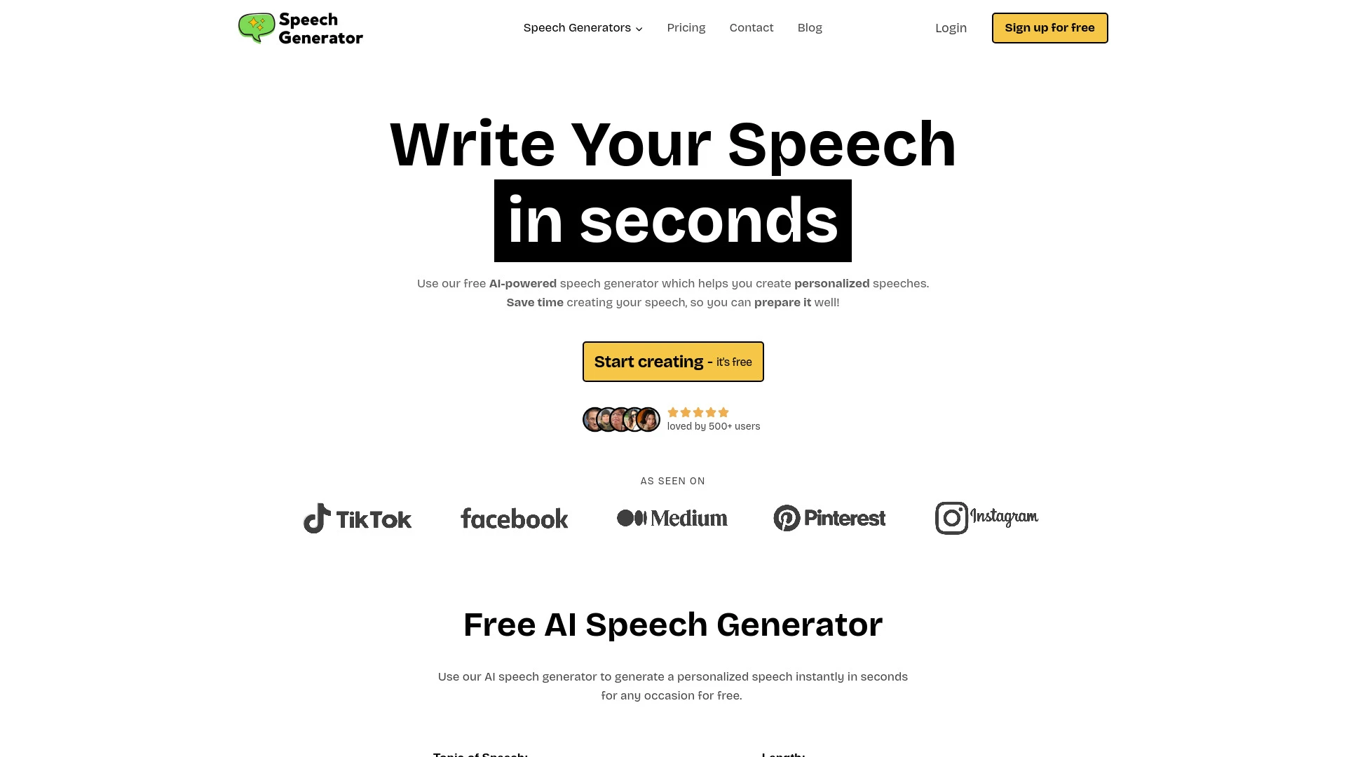 AI Speech Generator - AI Tool Ocean