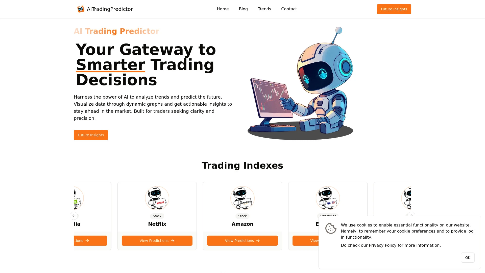 AI Trading Predictor - AI Tool Ocean