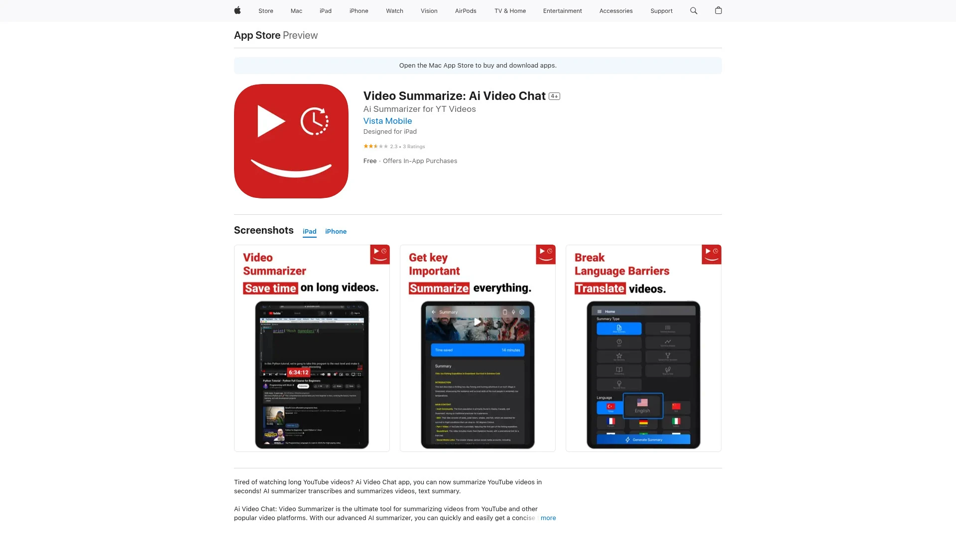 Ai Video Chat: Video Summarizer - AI Tool Ocean