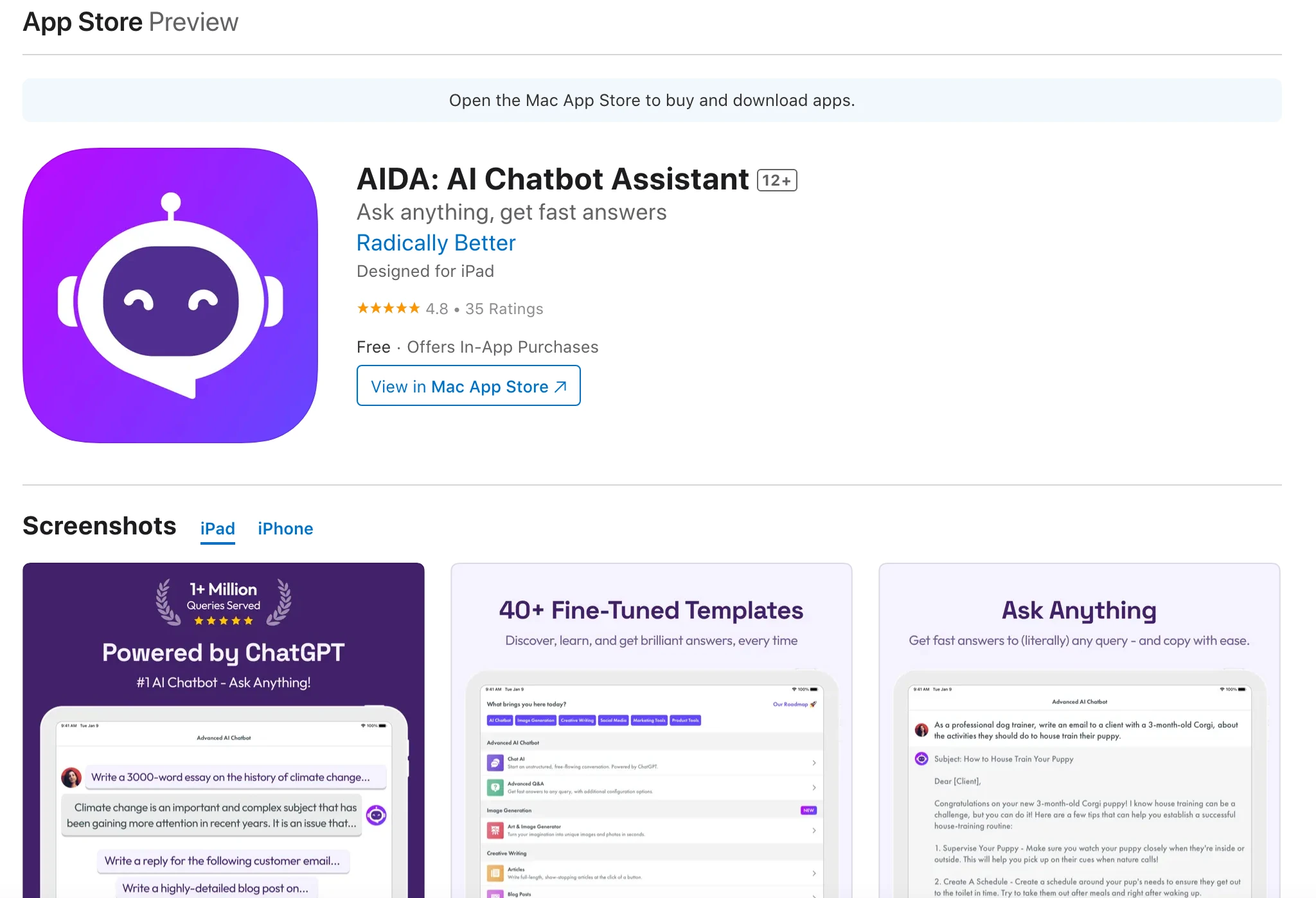 AIDA: AI Chatbot Assistant - AI Tool Ocean