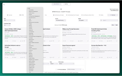 AIPRM for ChatGPT - Chrome Extension - AI Tool Ocean