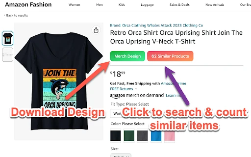 Amazon Merch Chrome Extension - Chrome Extension - AI Tool Ocean