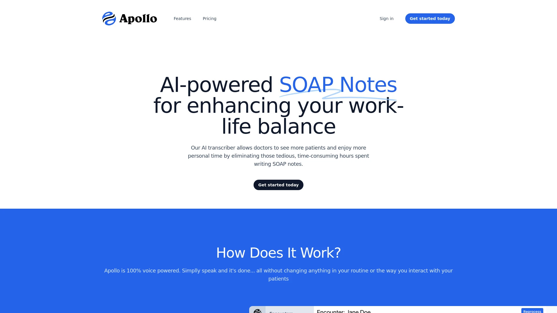 Apollo Health AI - AI Tool Ocean