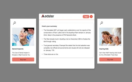 Ask Adster AI - Chrome Extension - AI Tool Ocean