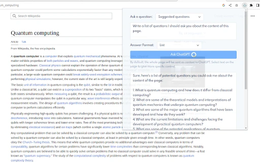 AskChatGPT - Chrome Extension - AI Tool Ocean