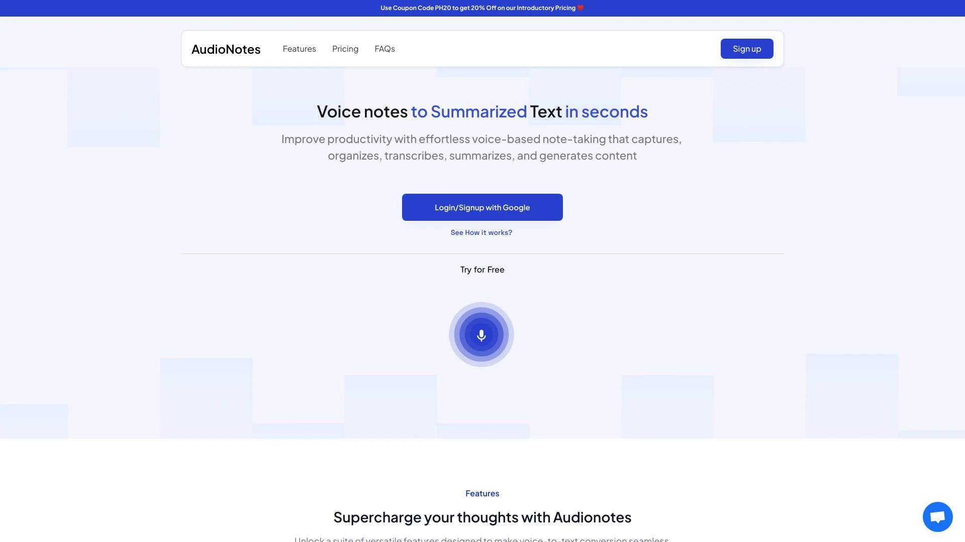 Audionotes.app - AI Tool Ocean