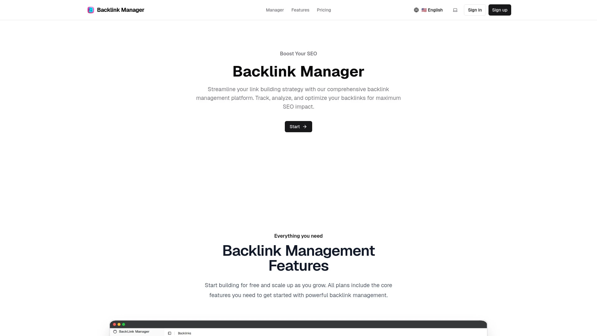 Backlink Manager - AI Tool Ocean