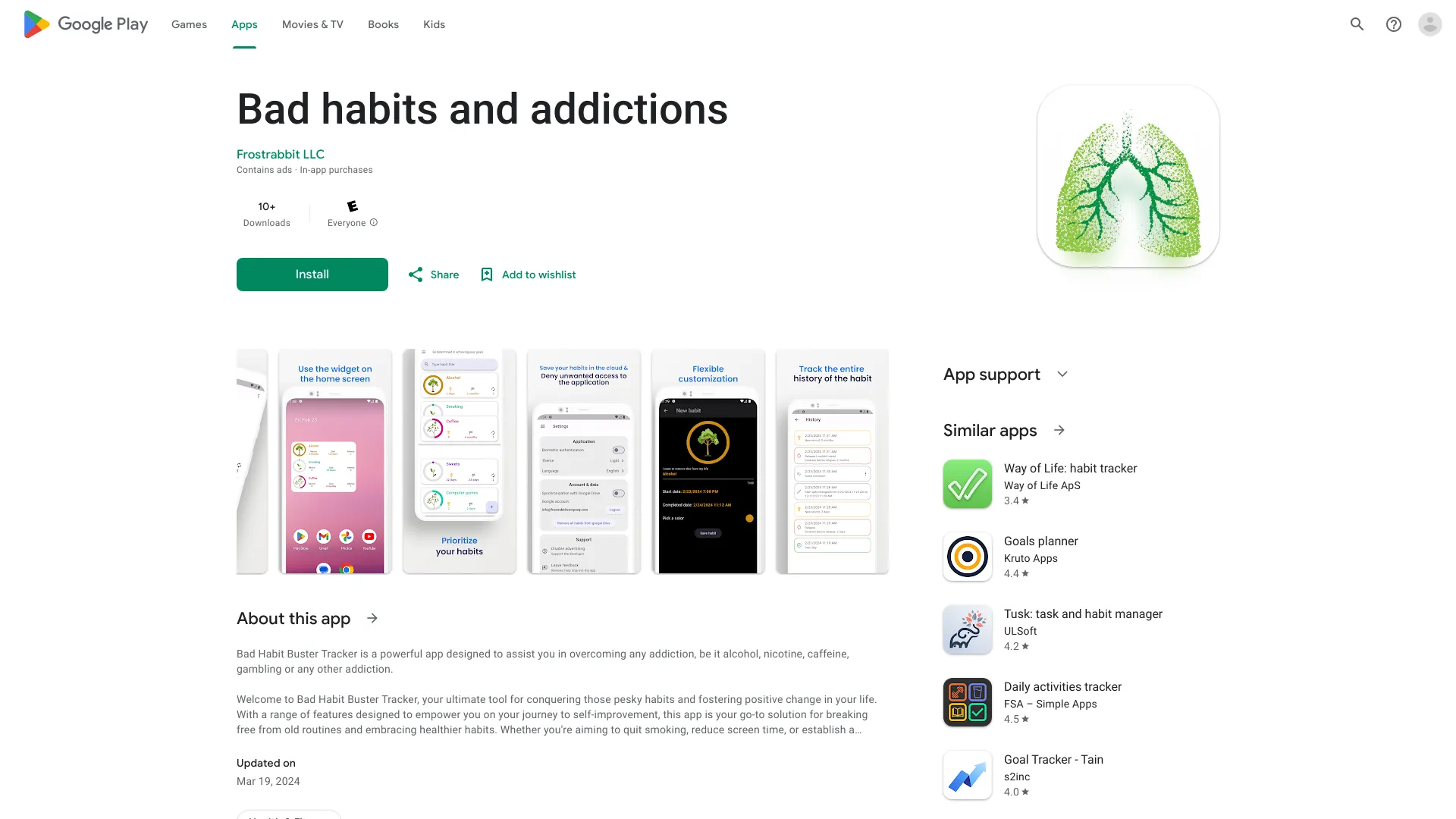 Bad habits and addictions - Apps on Google Play - AI Tool Ocean