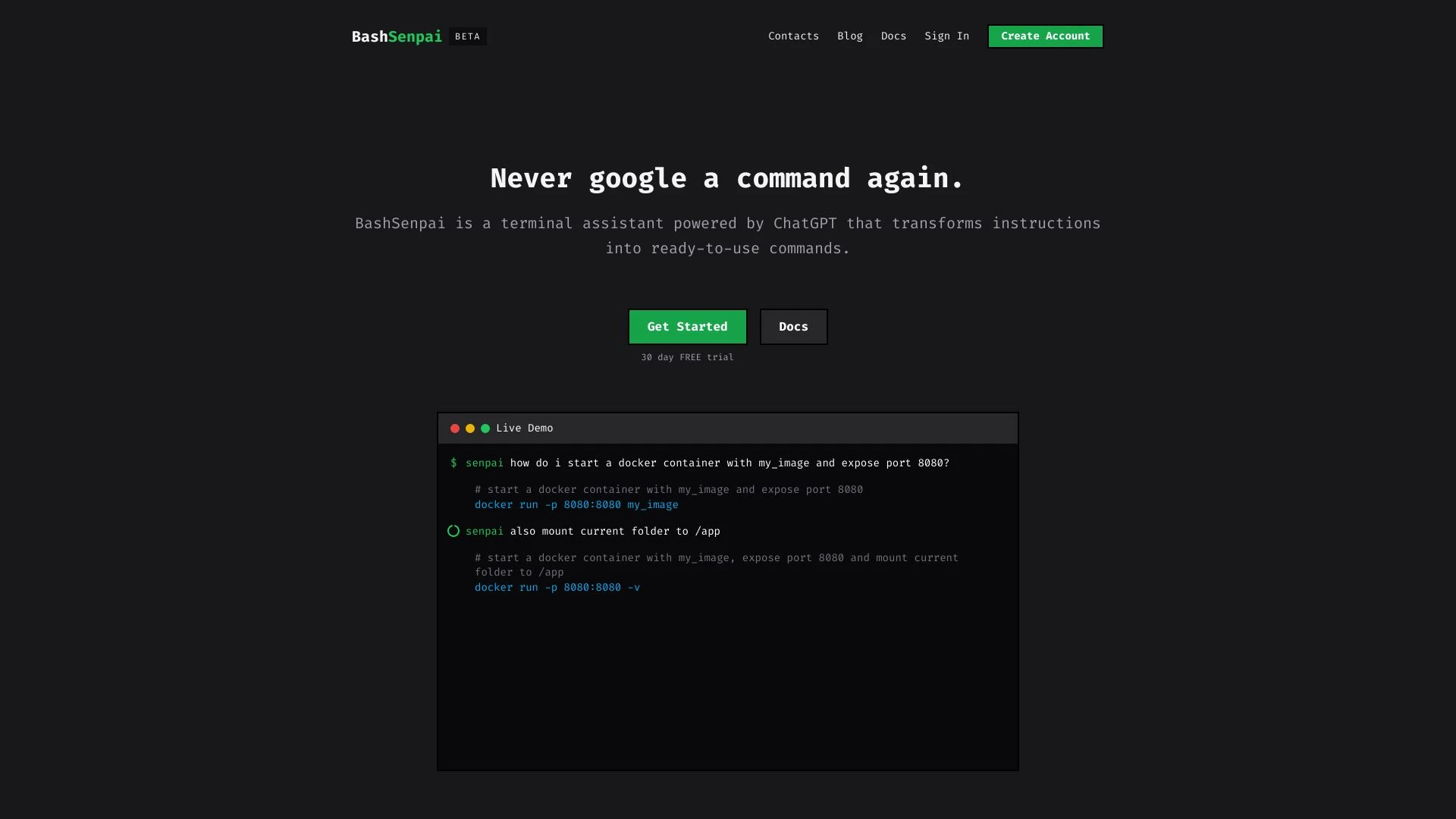 BashSenpai - AI Tool Ocean