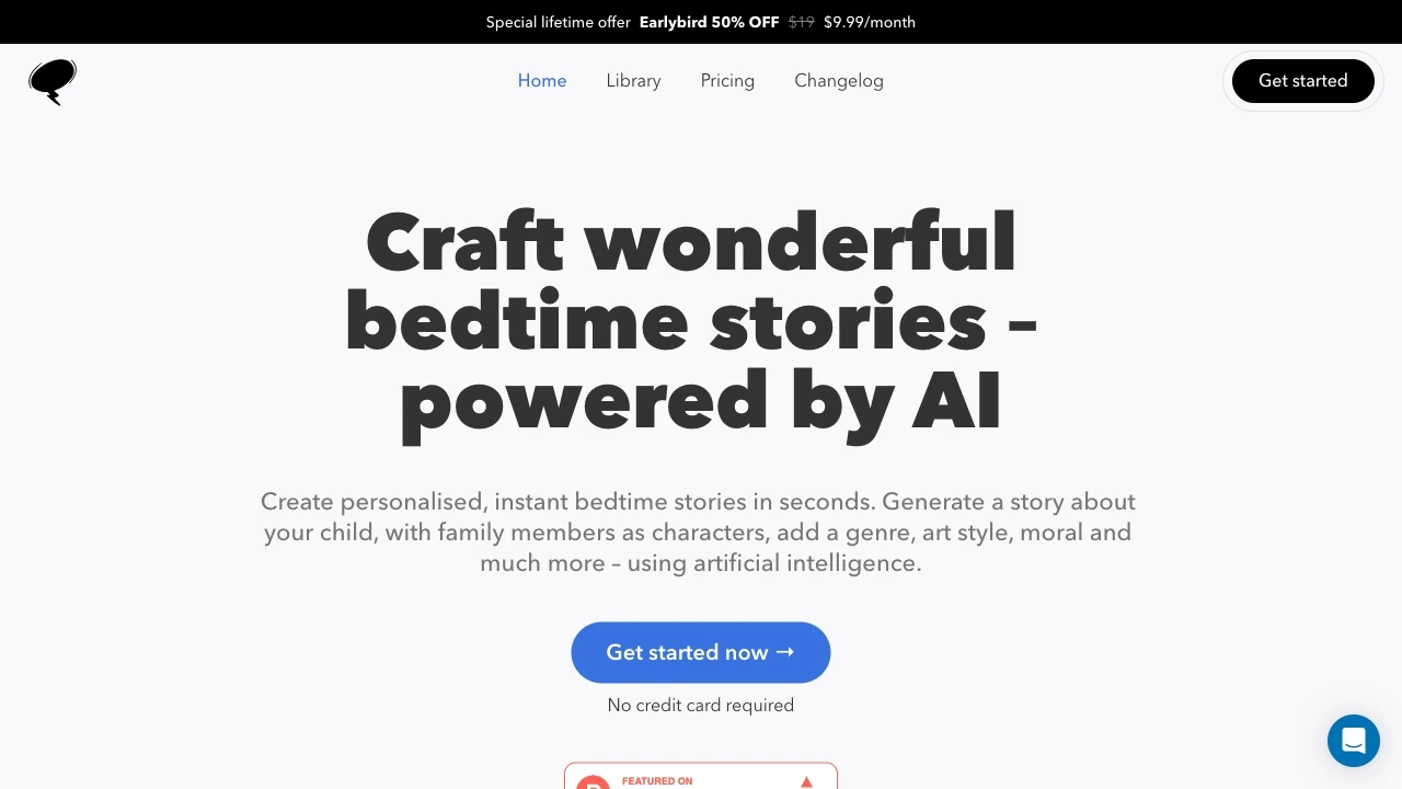 Bedtimestory.ai - AI Tool Ocean