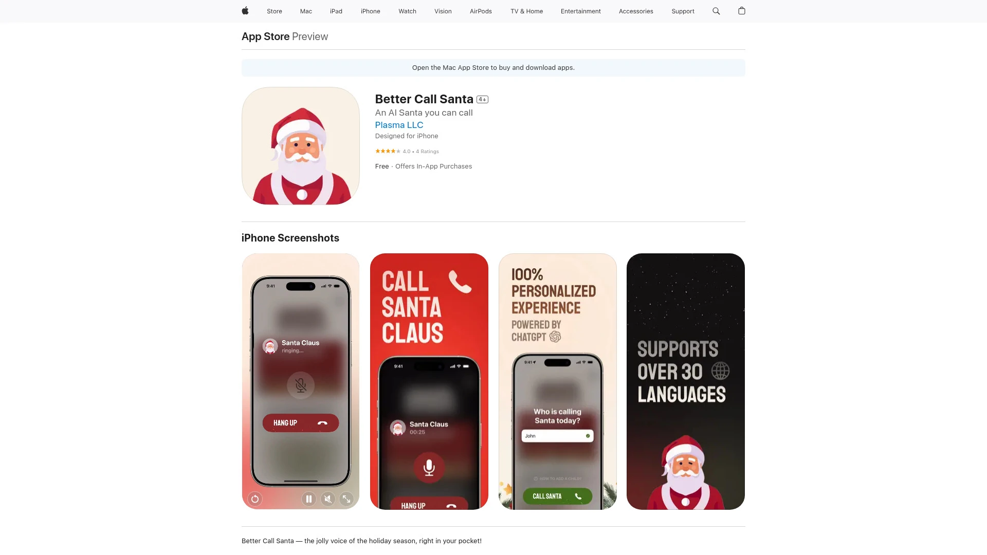 Better Call Santa - AI Tool Ocean