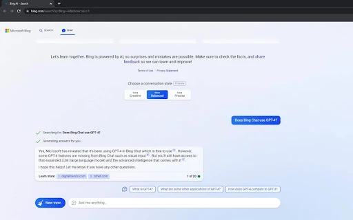 Bing Chat Anywhere - Chrome Extension - AI Tool Ocean