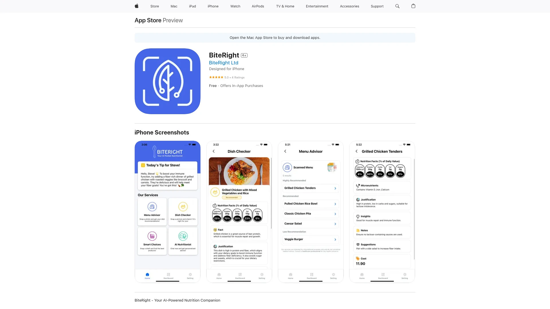 BiteRight - AI Tool Ocean