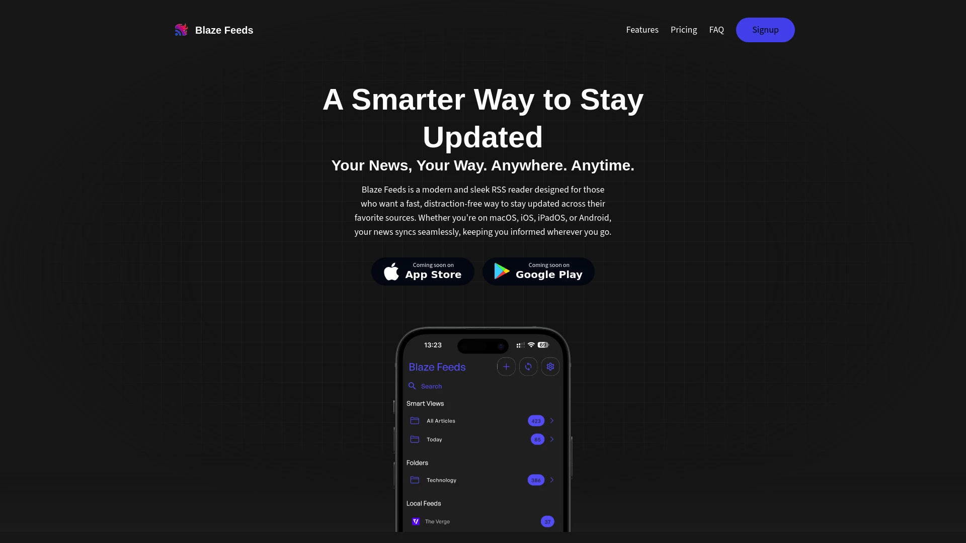 Blaze Feeds - AI Tool Ocean