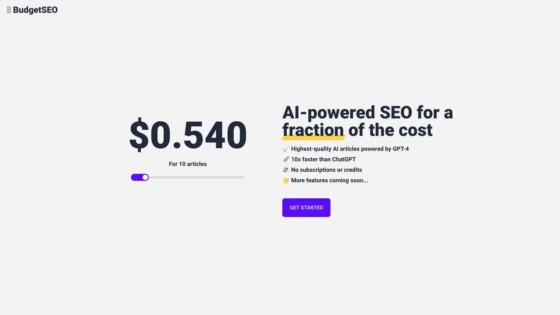 BudgetSEO - AI Tool Ocean