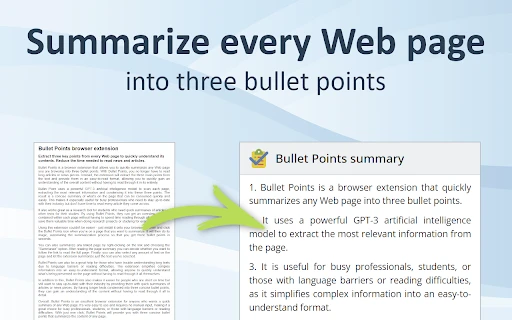 Bullet Points - Chrome Extension - AI Tool Ocean