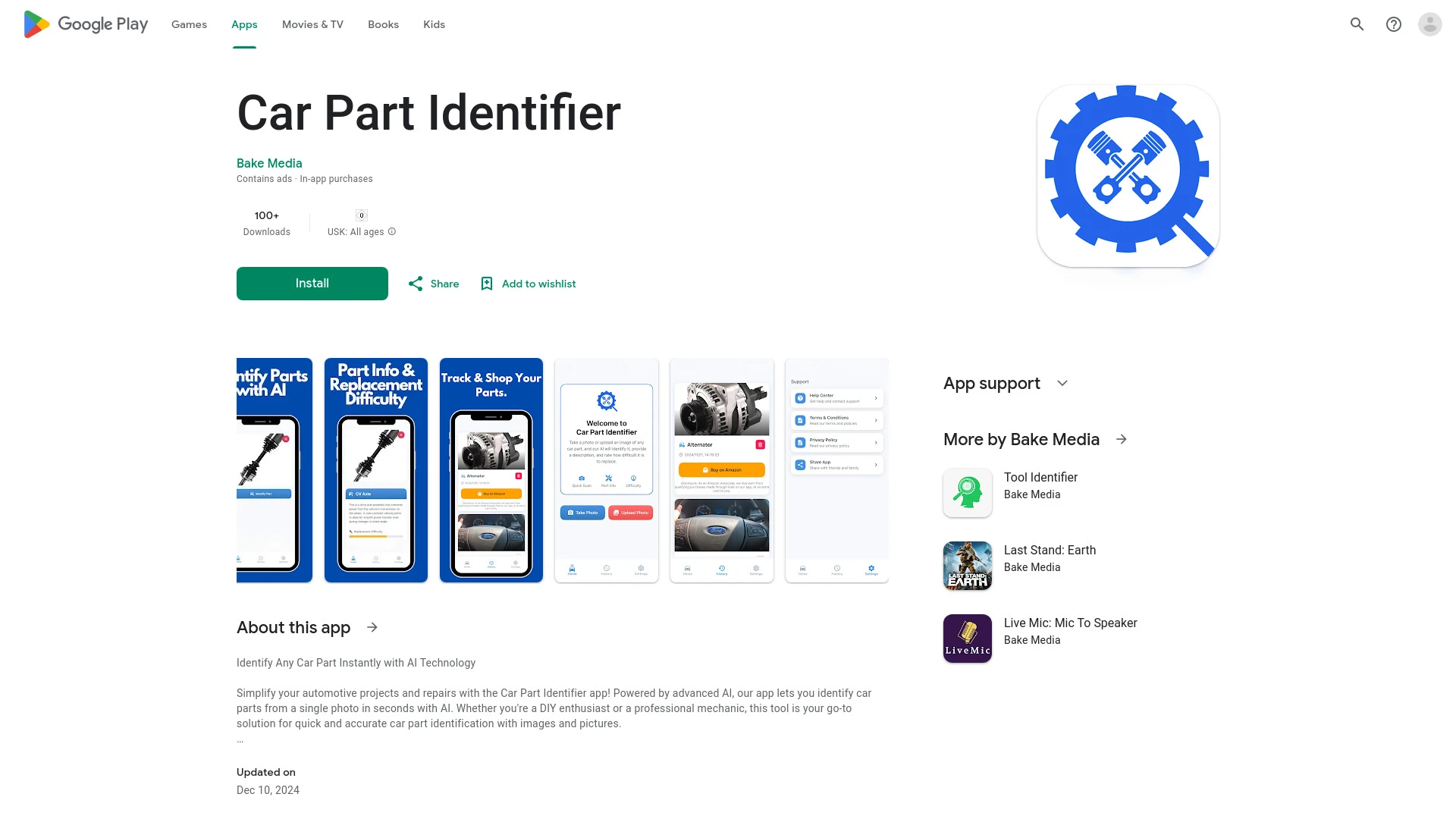 Car Part Identifier - AI Tool Ocean