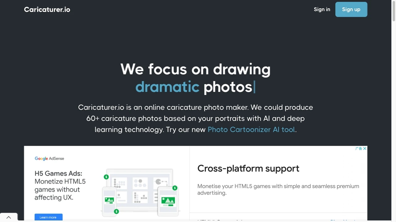 Caricaturer.io - AI Tool Ocean