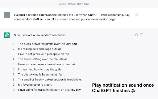 ChatGPT Notifier - Chrome Extension - AI Tool Ocean