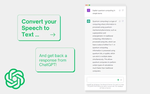 ChatGPT Speech-to-Text Extension - Chrome Extension - AI Tool Ocean