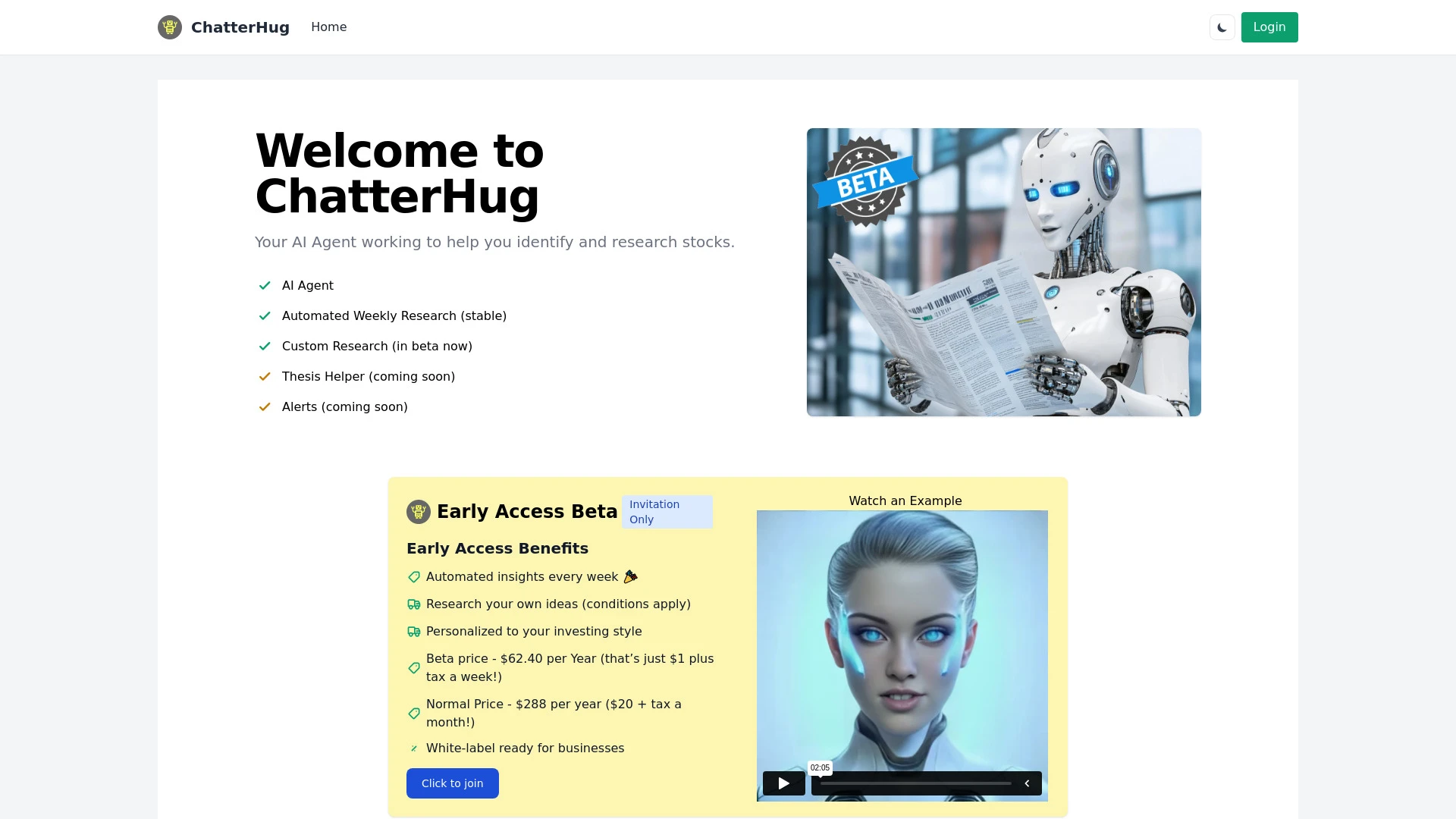 ChatterHug - AI Tool Ocean
