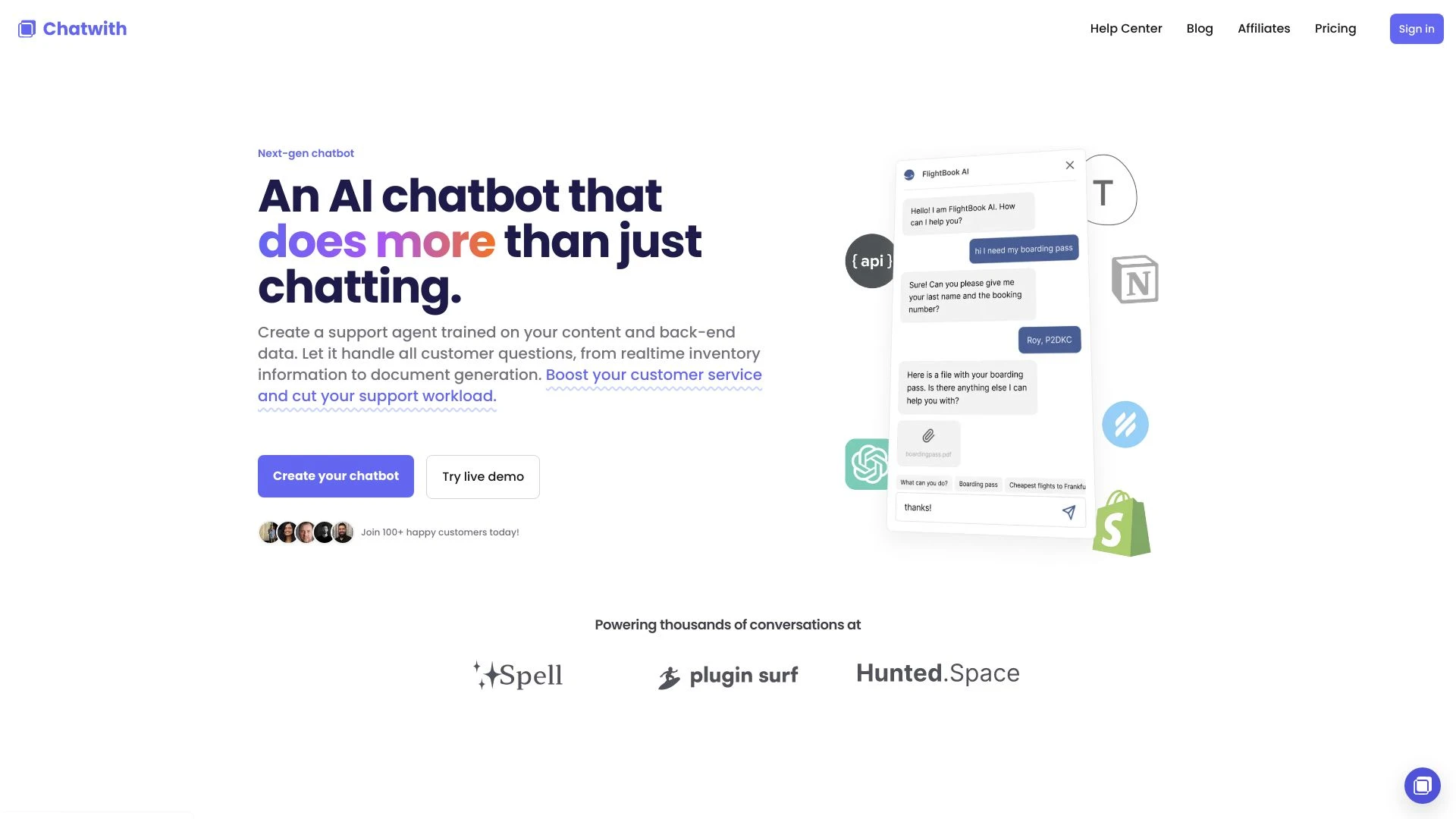 Chatwith - AI Tool Ocean
