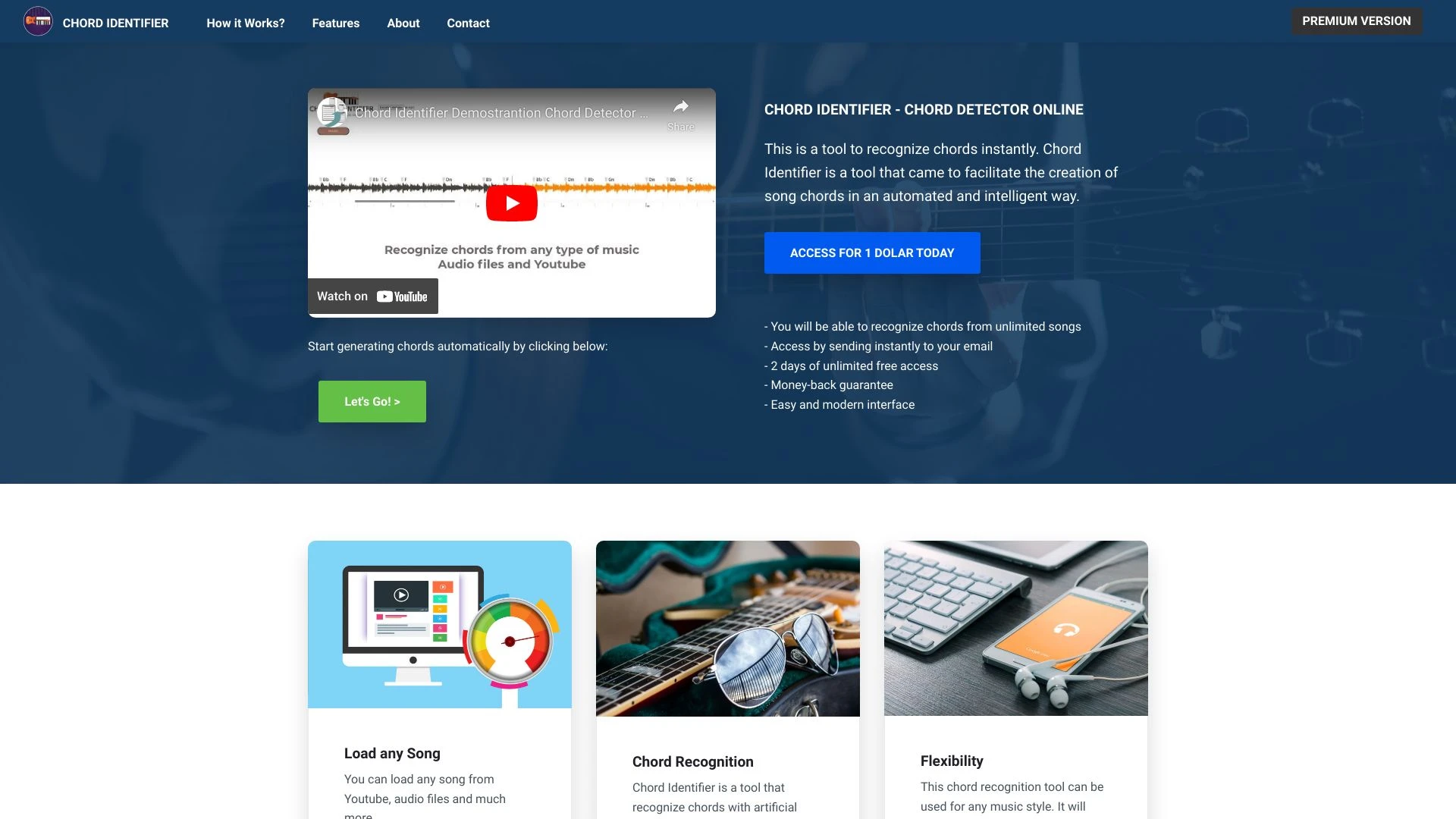 Chord Identifier - AI Tool Ocean