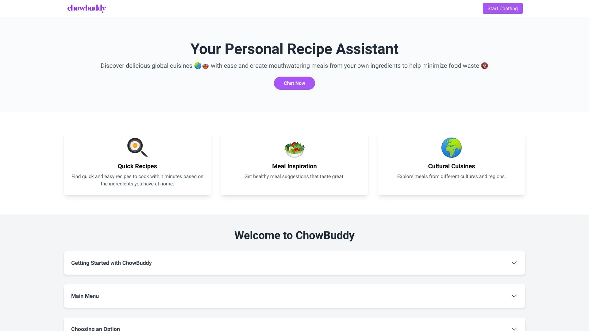 ChowBuddy - AI Tool Ocean