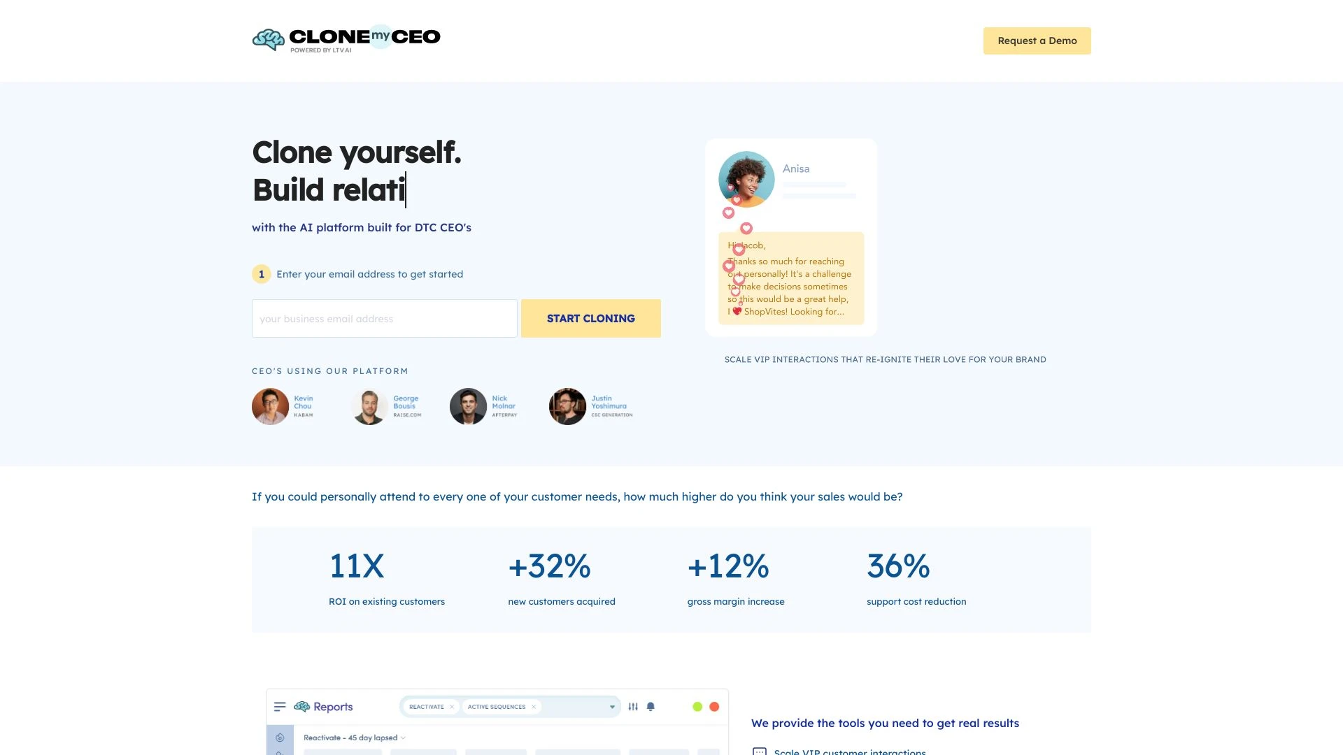 CloneMyCEO - AI Tool Ocean