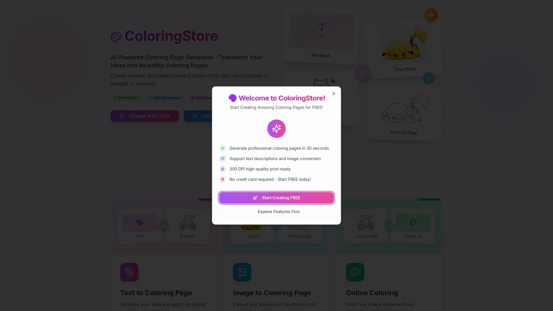 coloringstore - AI Tool Ocean