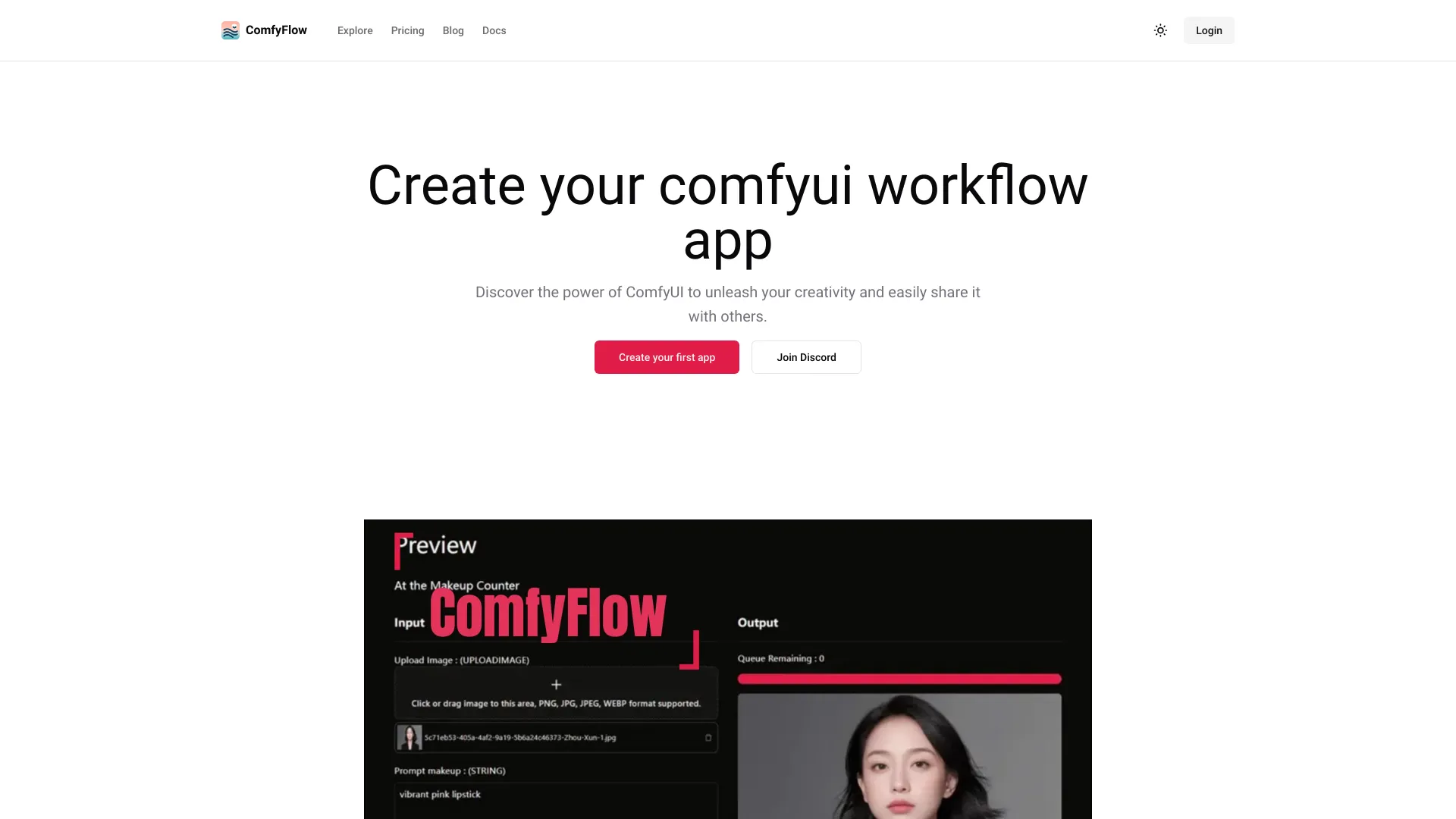 ComfyFlow - AI Tool Ocean