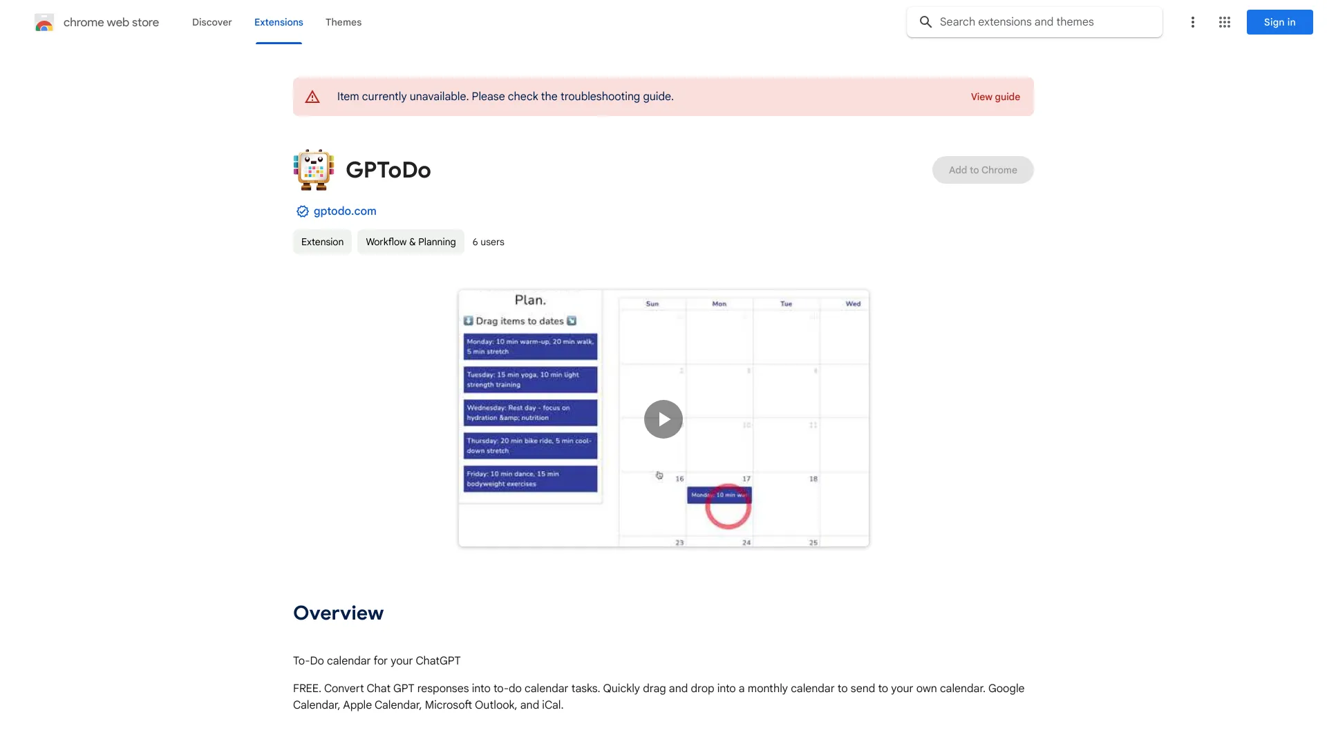 Convert Chat GPT to-do Calendar Tasks - Chrome Extension - AI Tool Ocean