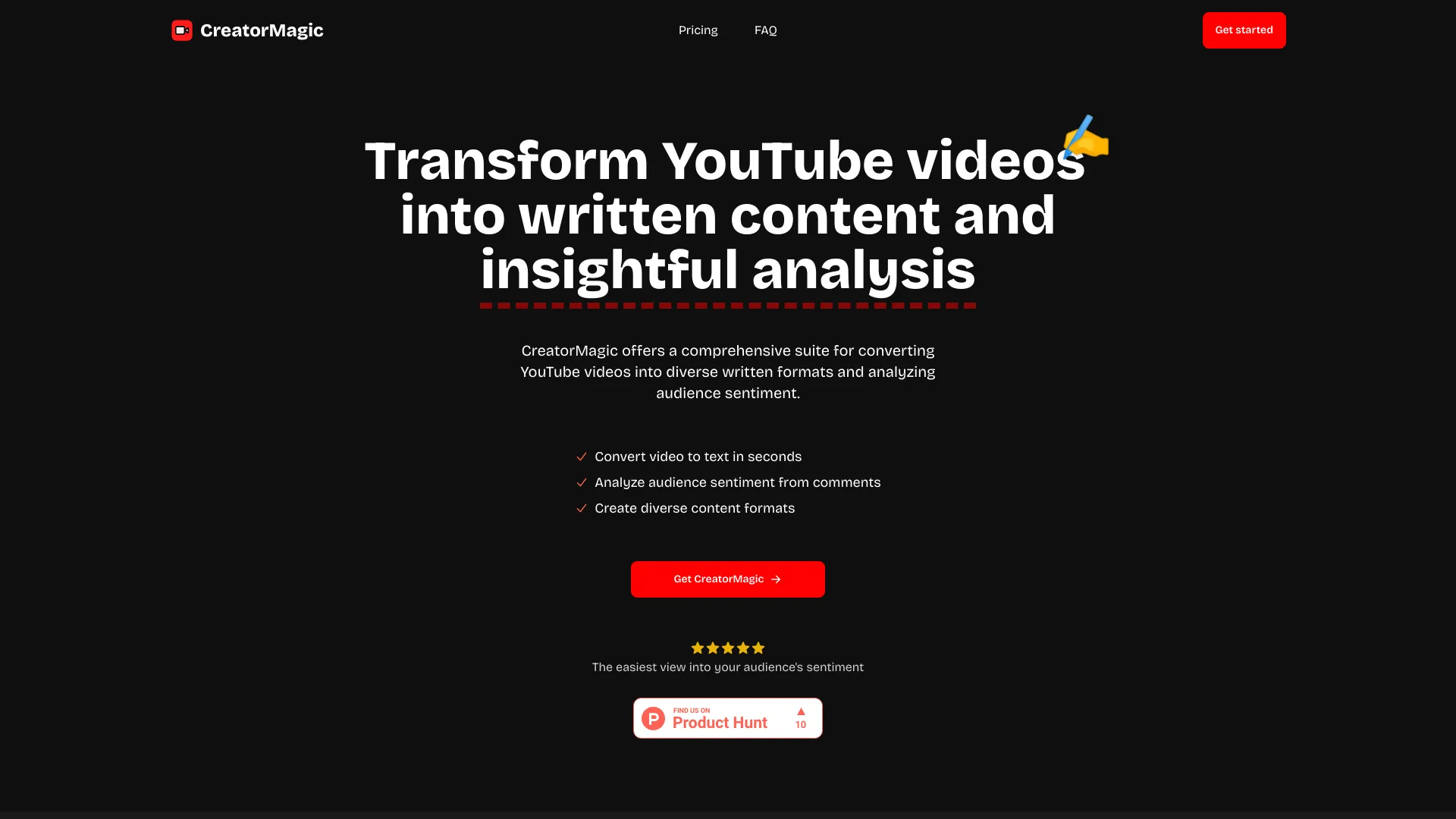 CreatorMagic - AI Tool Ocean