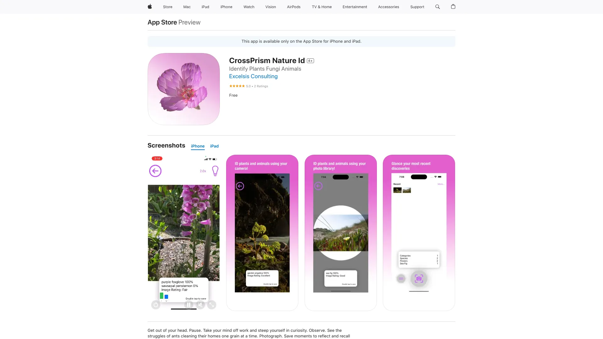 CrossPrism Nature Id - AI Tool Ocean