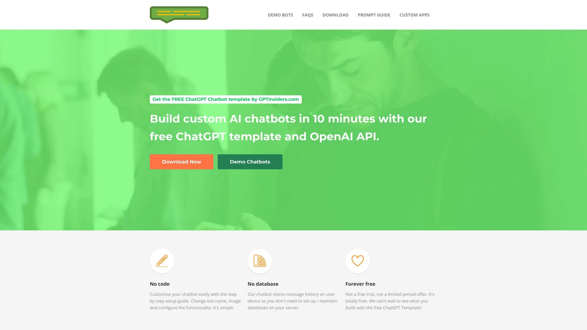 Custom ChatGPT Chatbot Template - AI Tool Ocean