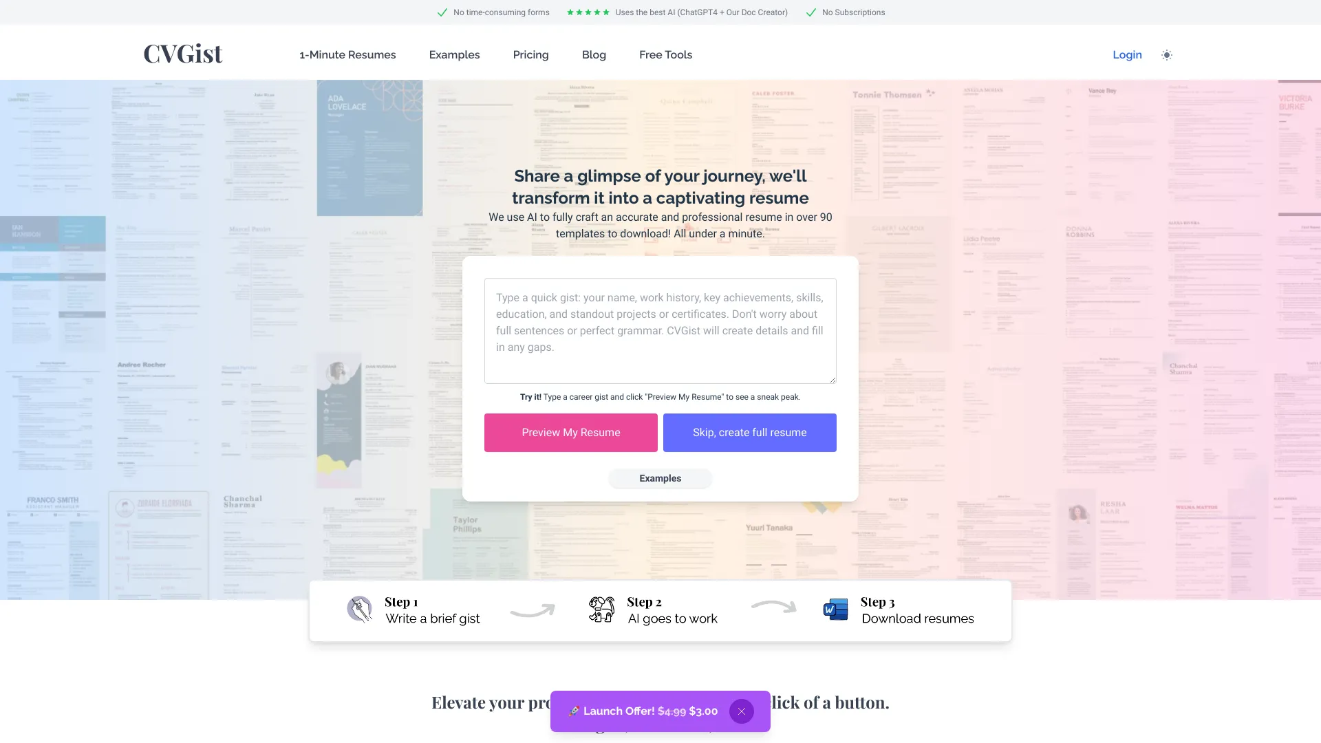 CVGist - AI Tool Ocean